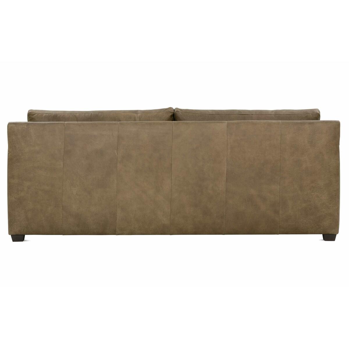 Sylvie 88″ Express Mushroom Leather Sofa Sofas Robin Bruce
