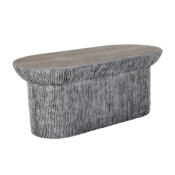 Brant Oval Coffee Table Aged Stone Grey