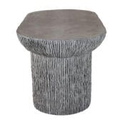 Brant Oval Coffee Table Aged Stone Grey - Image 3