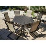 Portside 7 pc Springs 60” Hexagon Dining Set