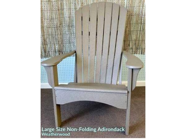 Large Size Non-Folding Adirondack Chair Outdoor Chairs Customizable