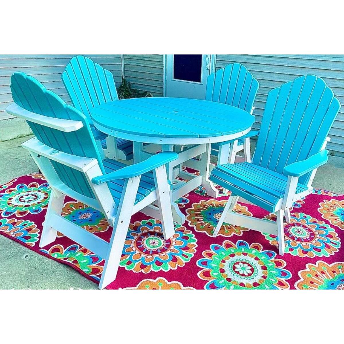 48″ Round Table Bar Height Outdoor Tables Customizable
