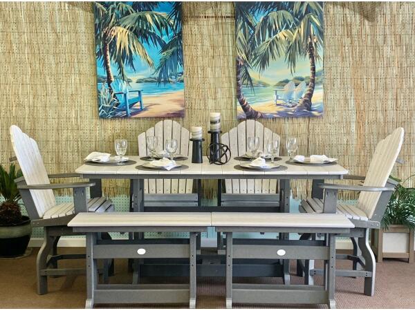 60″ Table Dining Height Outdoor Tables Customizable