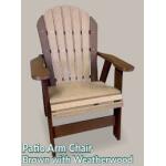 Non-Swivel Patio Arm Chair Dining Height