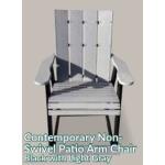 Contemporary Non-Swivel Arm Chair Dining Height