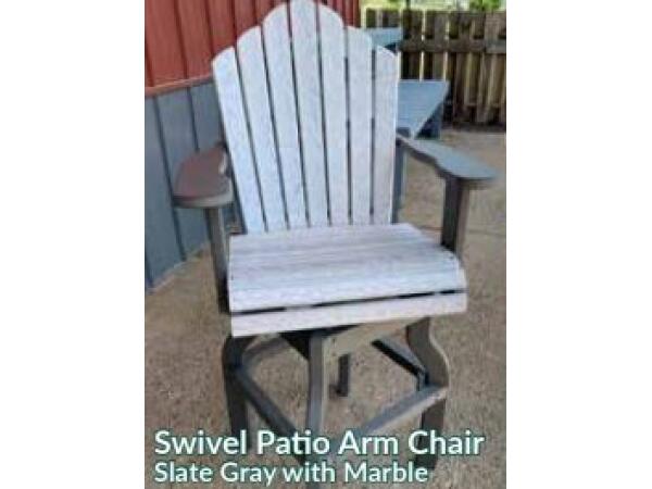 Swivel Patio Arm Chair Dining Height Outdoor Chairs Customizable