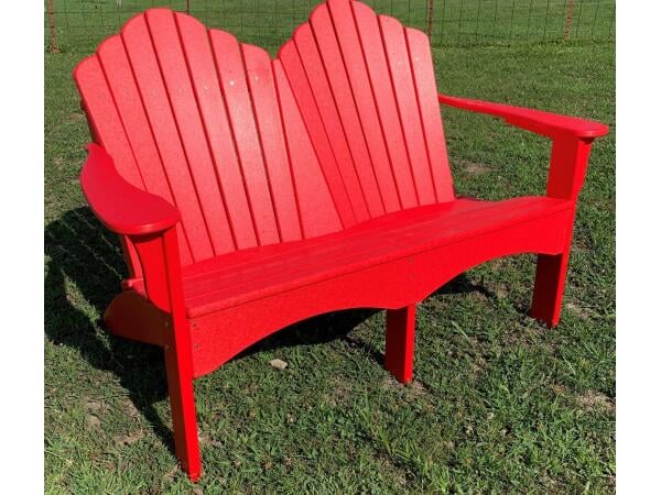 4′ Adirondack Love Seat Outdoor Loveseats Customizable