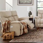 Mateo Power Wall Reclining Loveseat w/ Headrest & Lumbar Loveseats Customizable