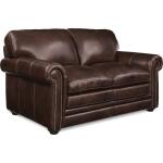 Conway Traditional Leather Loveseat