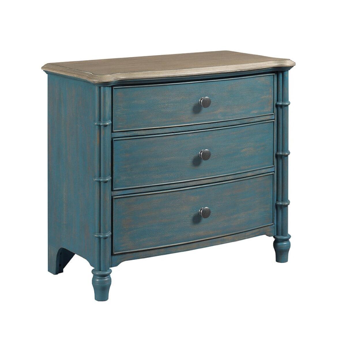Litchfield Sundown Accent Chest Blue Nightstands La-Z-Boy