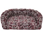 Harper Sofa Bed, Merlot Jacquard - Image 2
