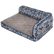 Sadie Sofa, Blue Jacquard - Image 2