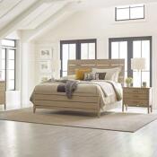 Symmetry Queen Incline Oak with High Footboard Bed - Image 2