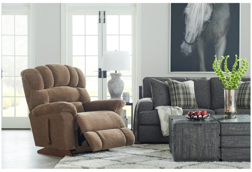 Randell Power Rocking Recliner w/ Headrest & Lumbar Recliners Customizable