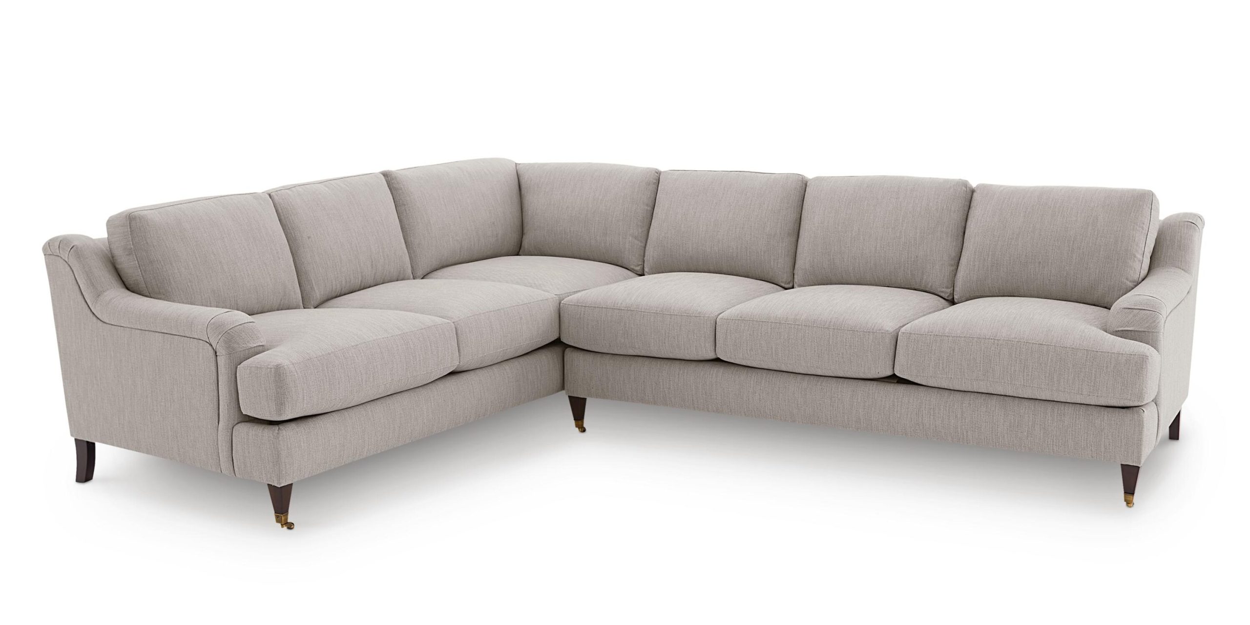 Stockten English Arm L-Shape Sectional with Casters