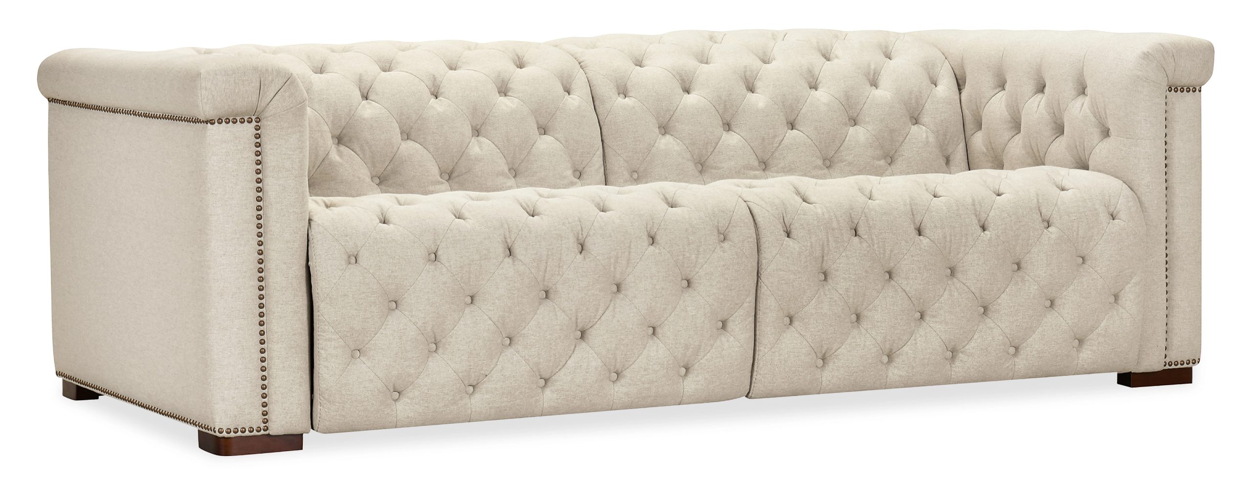 Savion Deux Sofa with Power Recliners and Power Headrests
