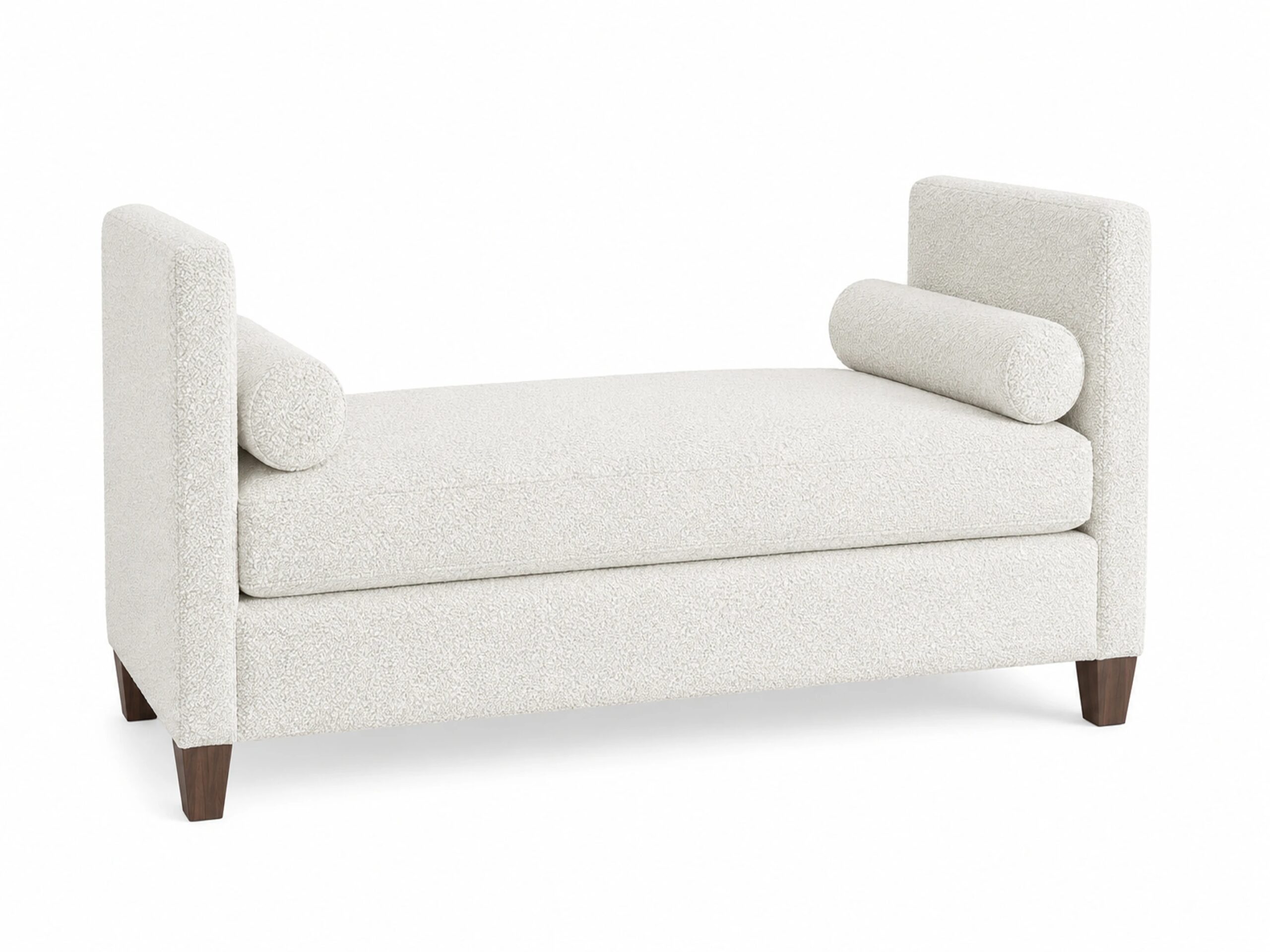 0e83e15c03c873617bf5765a65cd6f12 White Boucle' Uph Daybed - Image 1