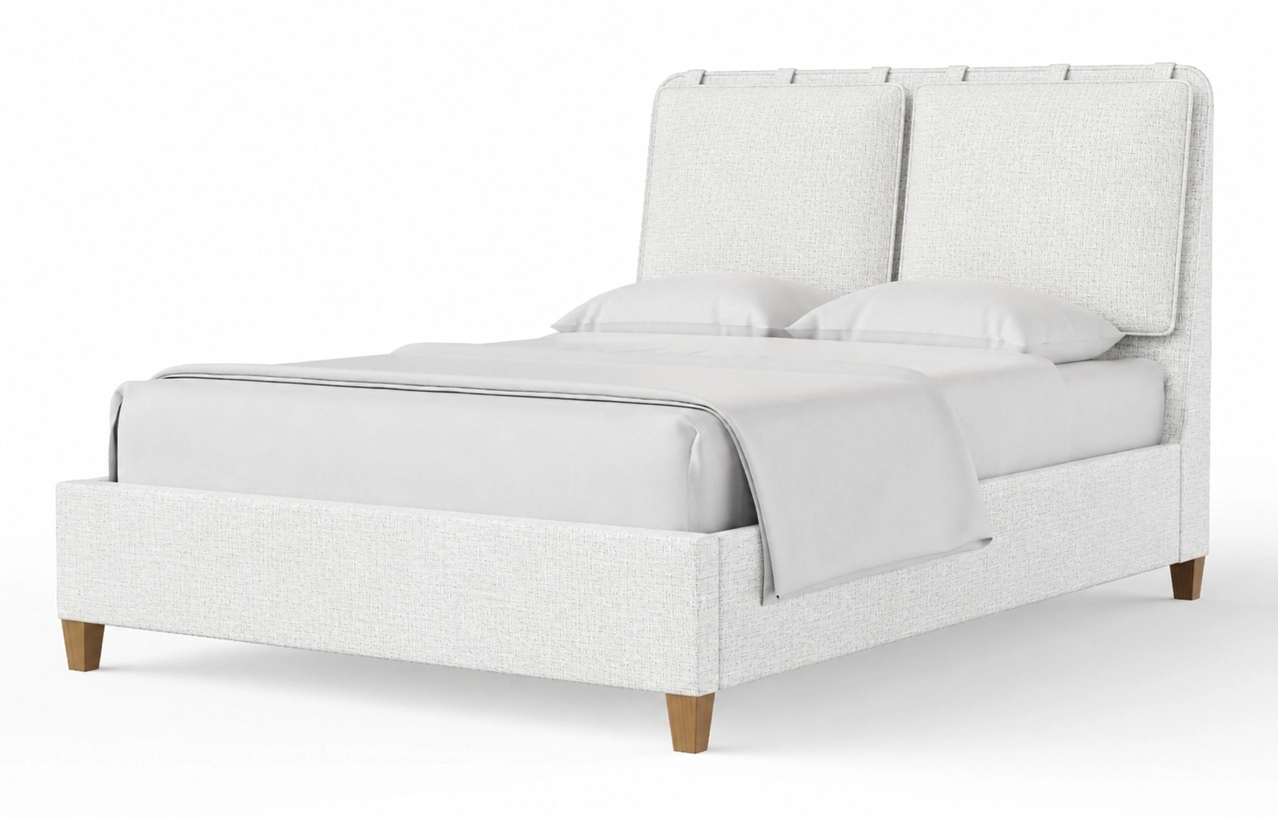 51fb931643a367b9cec42ec277cc22ae Nordhaven King Uph Bed-pure White - 852-661P-166P-822P-404 - Image 1