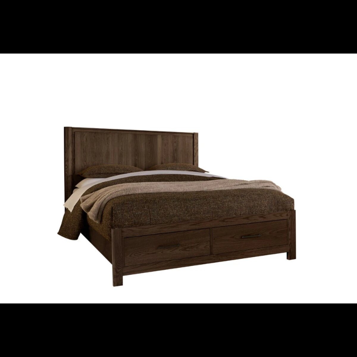 26df5e08ca91e63d67ec9e9121d29c06 Lodge & Loft King Radius Poster Bed With Footboard Storage - 840-668-066B-502-666 - Image 1