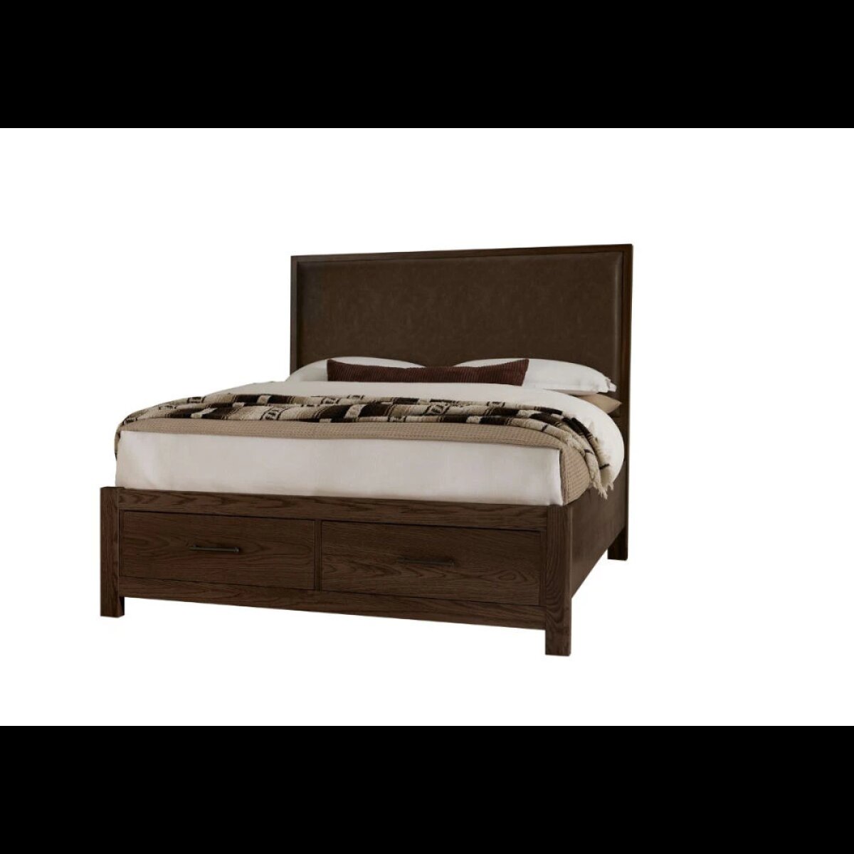 f2df4a72358abe4eceae0b9e048fd695 Lodge & Loft Queen Upholstered Storage Bed - Sedona Brown - 840-551Y-050B-502-555 - Image 1